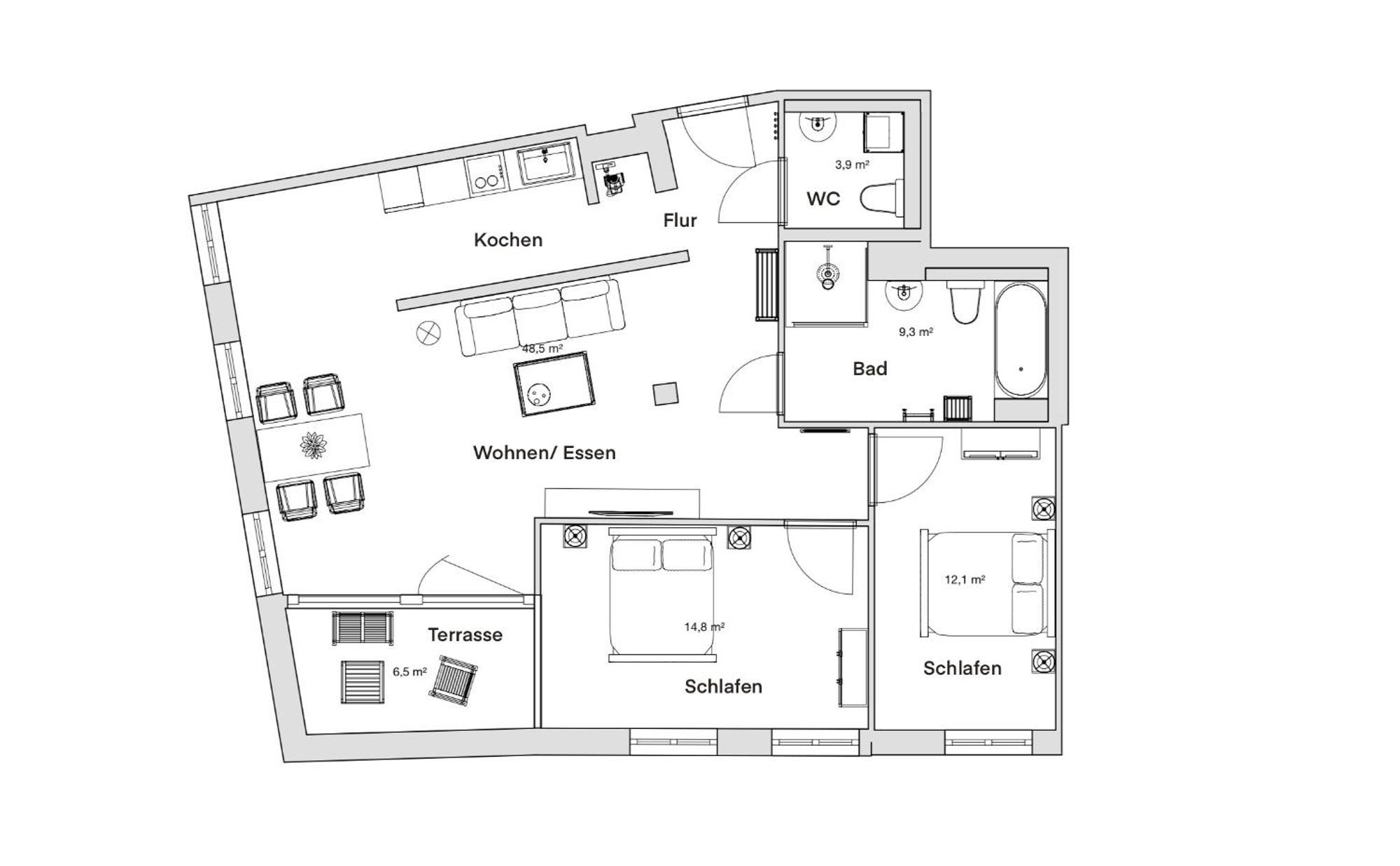 Pineapple Apartments Dresden Altstadt IV - 91 Qm - 1X Free Parking Kültér fotó